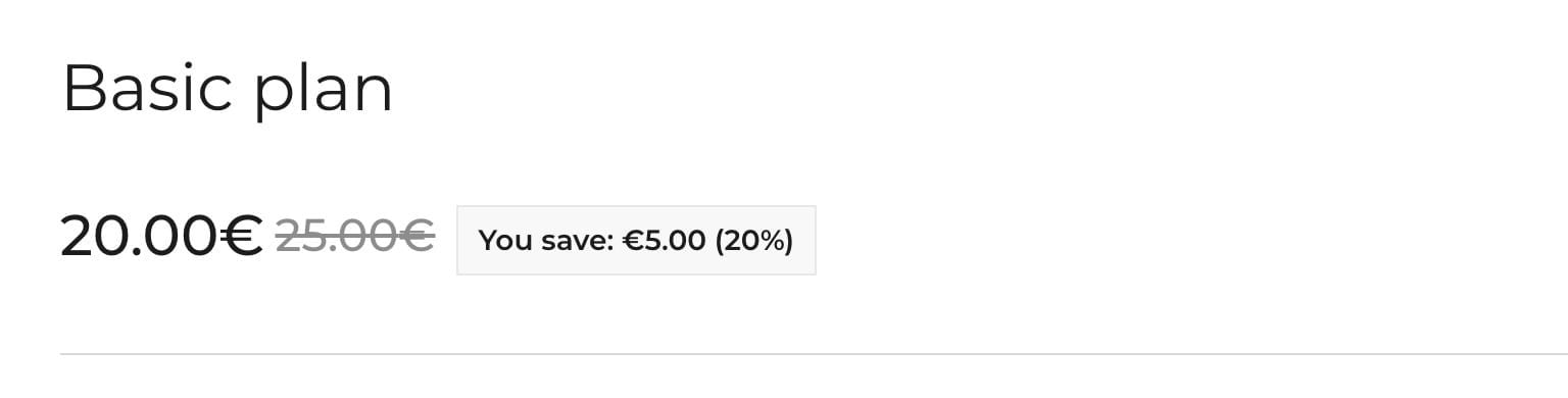 How to display "You save" for sale price?