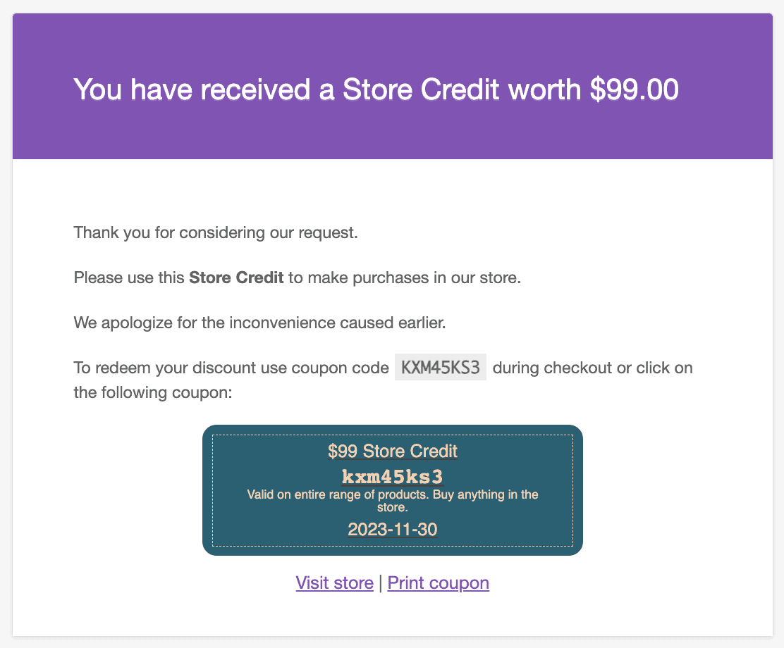 WooCommerce Smart Coupons: A Complete Discount Solution for Your Store 4 Store Credit Feature - Smart Coupons